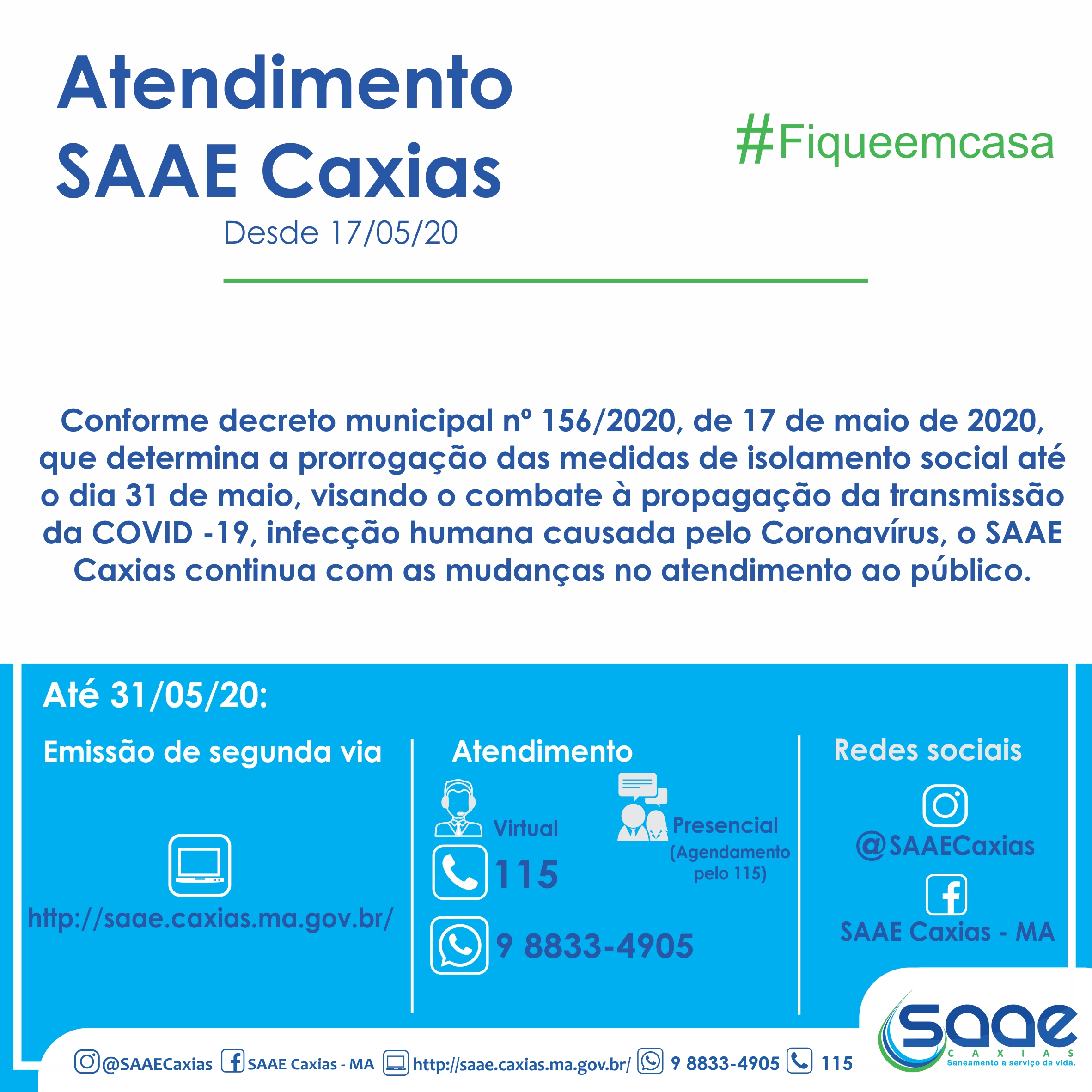 Saaecaxias Ma Saae Caxias Segue Com Atendimento Virtual 4941